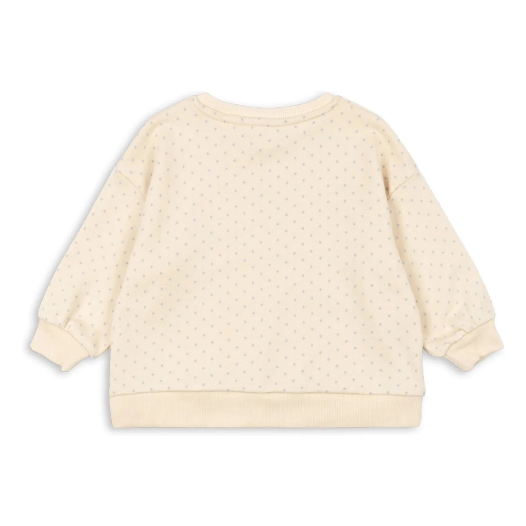 Konges Sløjd - Bio-Baumwolle Loupy Pois Sweatshirt | Naturweiß