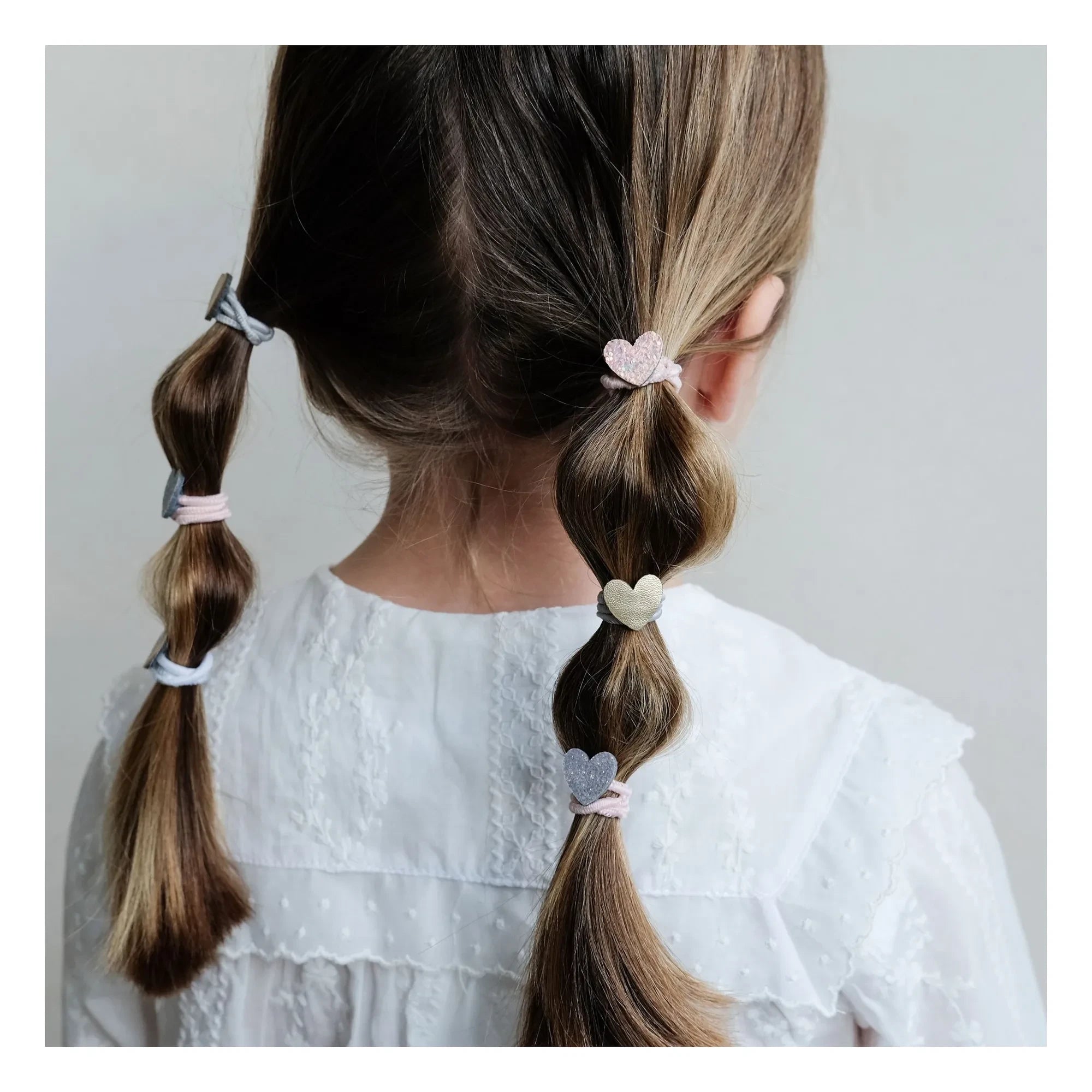 Mimi & Lula - 8-teiliges Donut Kleines Herz Glitzer Haarspangen Set | Rosa
