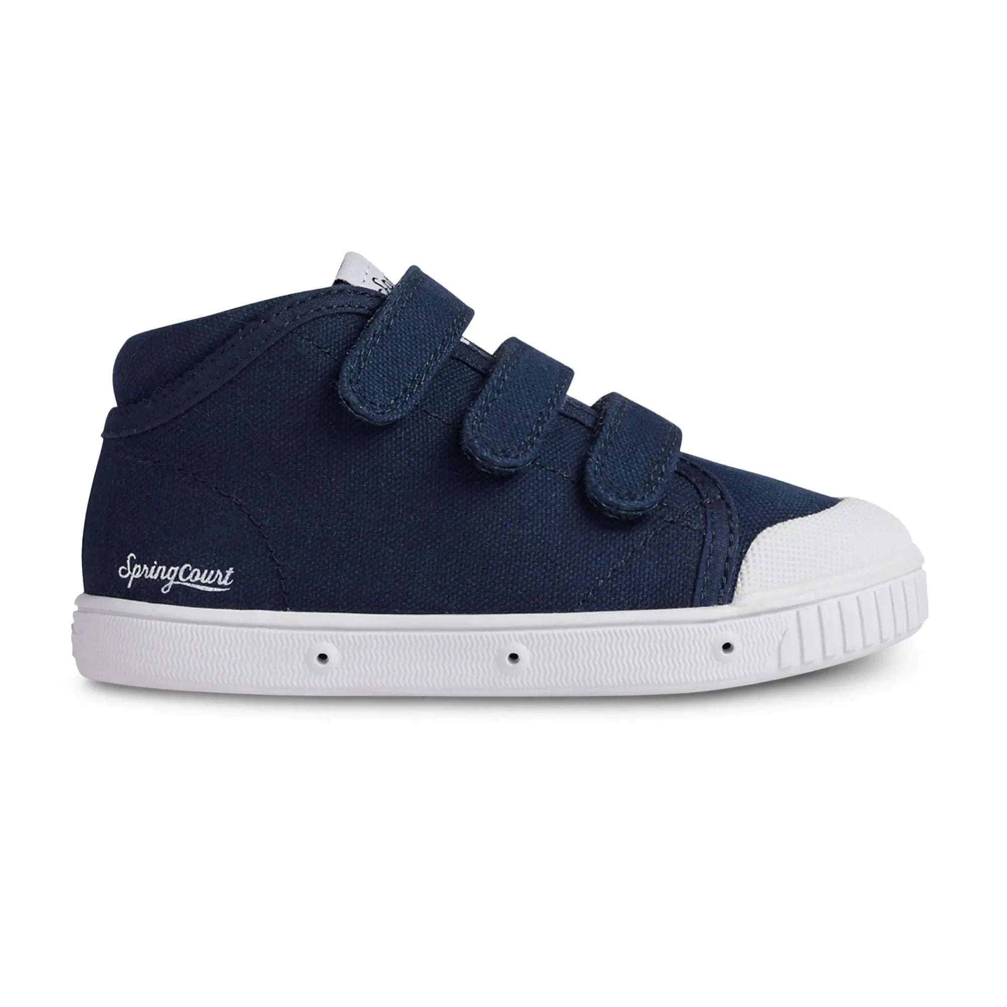 Spring Court - Zip B2 Canvas Highrise Sneakers | Marineblau