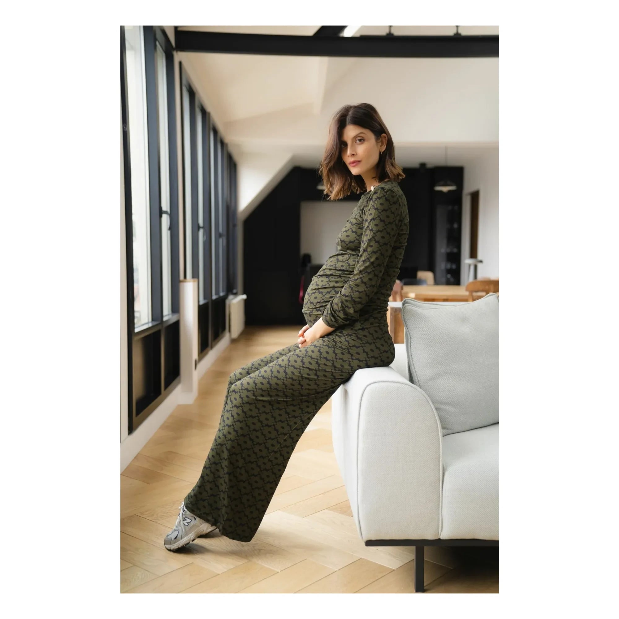 Paloma Collection - Andrea Seventies Umstandshose | Khaki