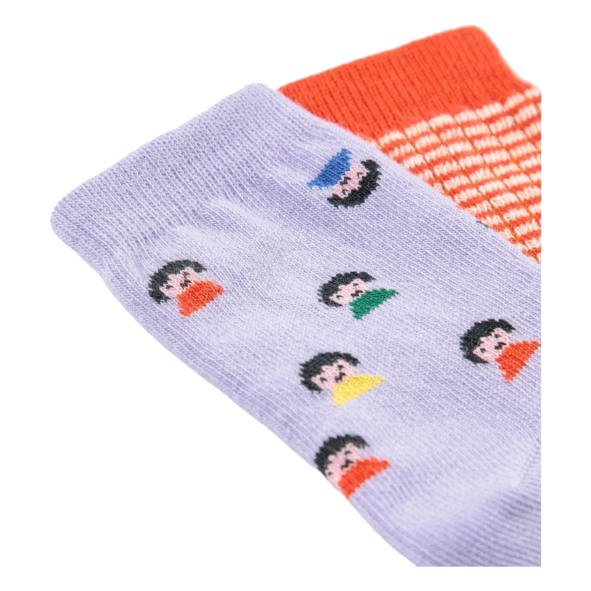Bobo Choses - Set aus 2 Paar Socken aus Bio-Baumwolle | Orange