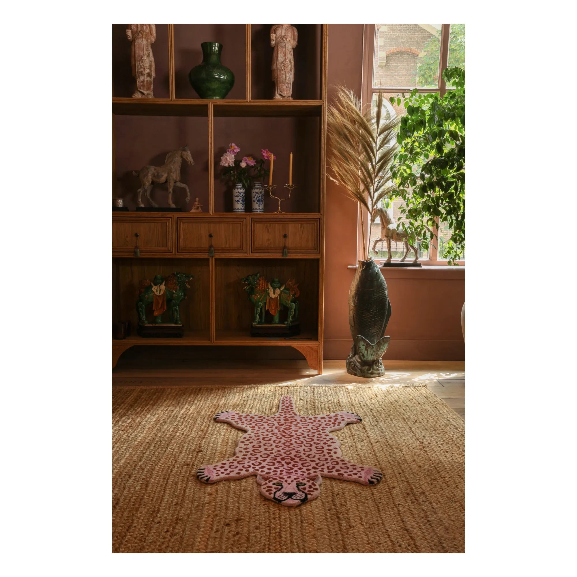 Doing Goods – Leoparden Teppich | Rosa