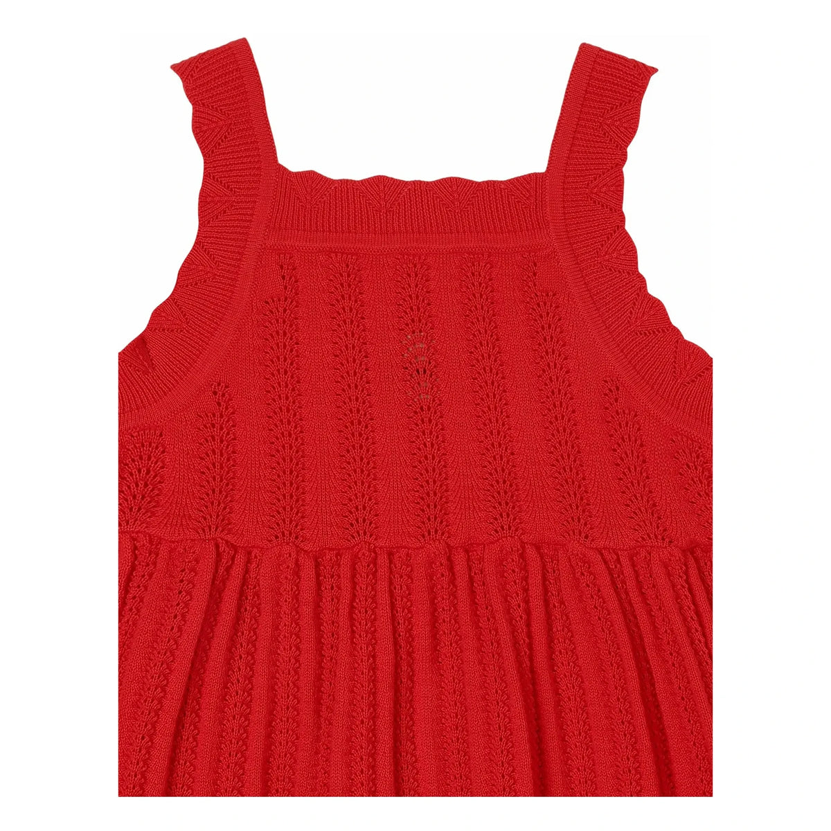 FUB - Bio-Baumwolle Feinripp-Sommerkleid | Rot