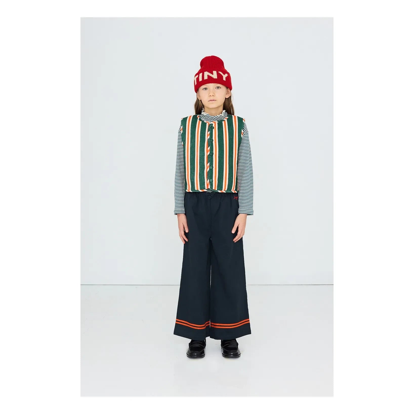 Tinycottons - Çizgili Pantolon | Koyu Mavi
