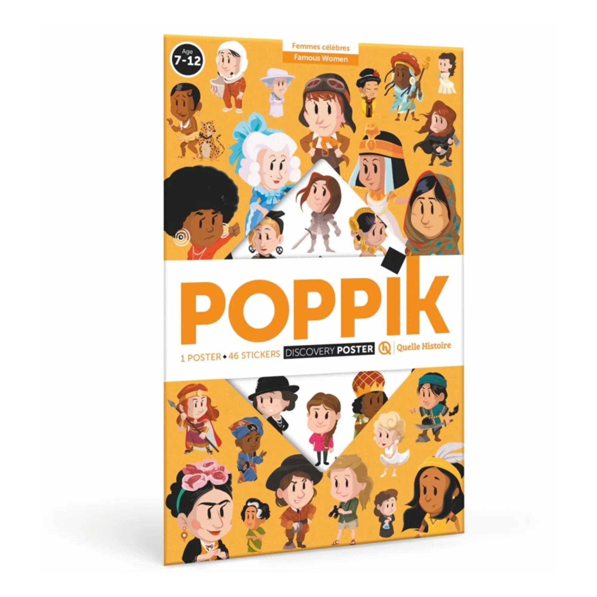 Poppik - Berühmte Frauen Sticker-Poster
