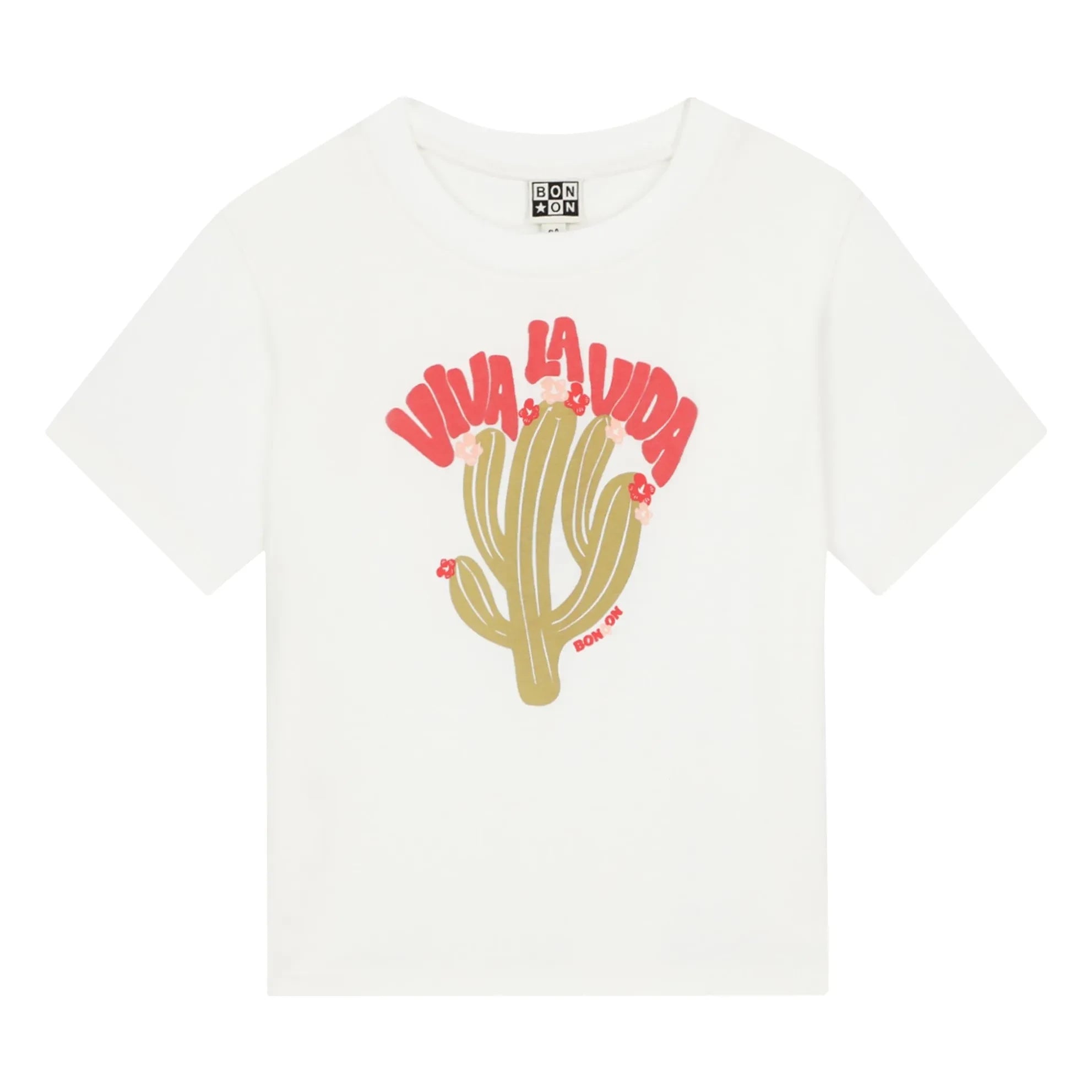 Bonton - Tubo Viva Kaktus T-Shirt | Ecru