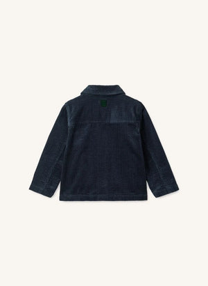 Liewood - Paulino Organische Baumwolle Velours Overshirt | Dunkelblau