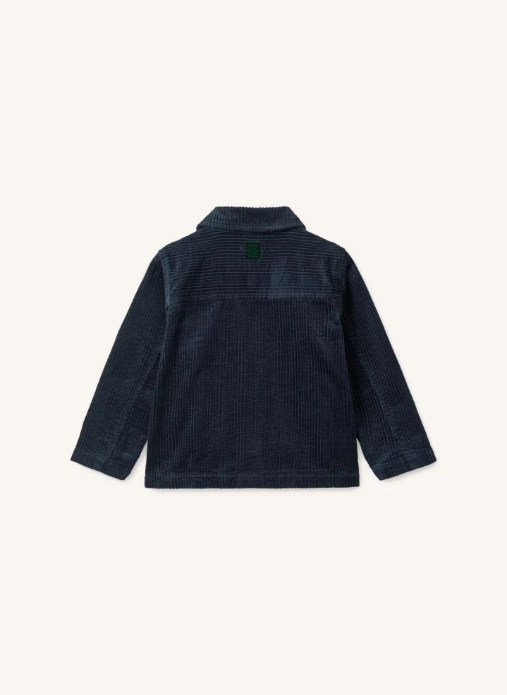 Liewood - Paulino Organische Baumwolle Velours Overshirt | Dunkelblau
