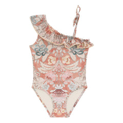 Zimmermann - Asymmetrischer Badeanzug mit Blumenmuster "Daylight" | Staubrosa