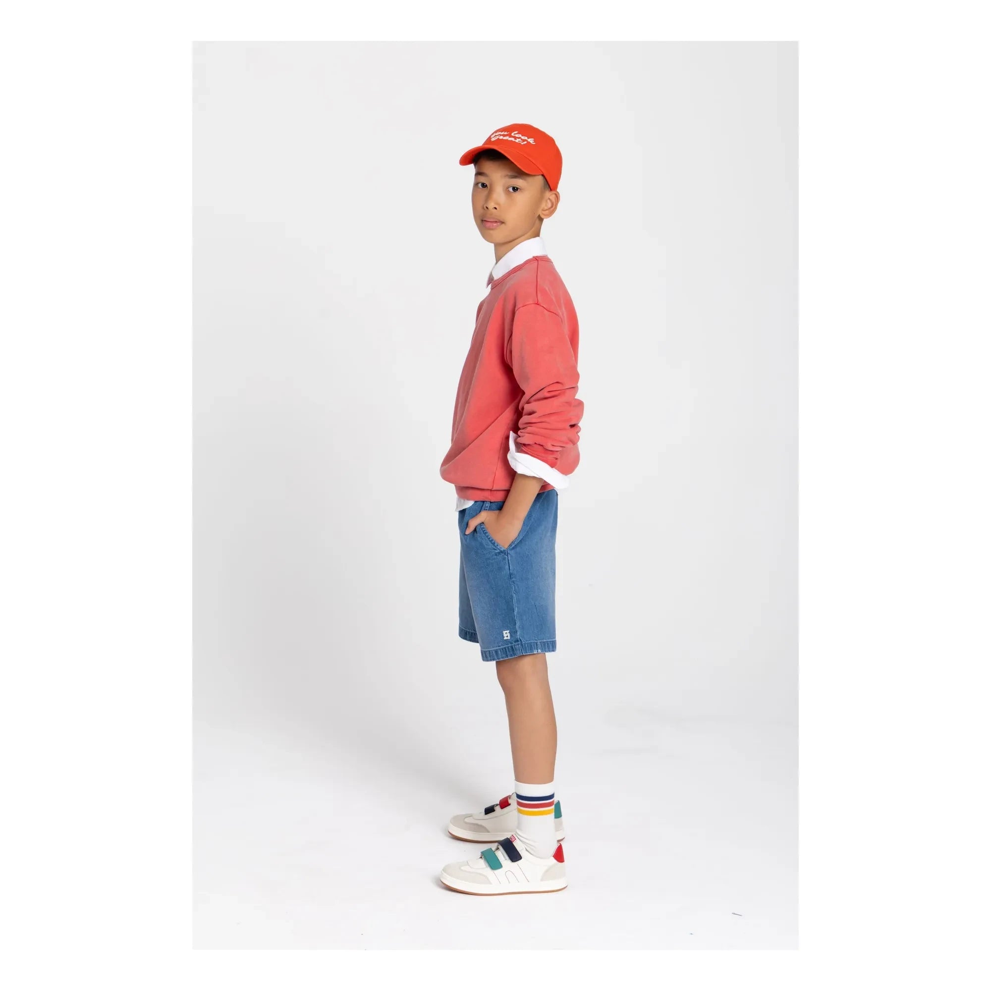 Smallable Kid - Arlo Sweatshirt aus Bio-Baumwolle | Dunkelrot