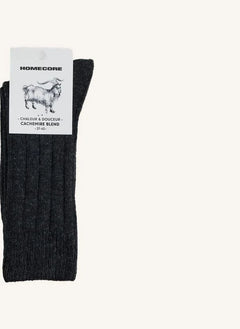 Homecore - Kaschmir Socken | Kohlegrau
