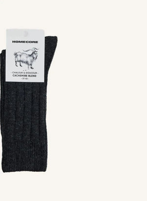 Homecore - Kaschmir Socken | Kohlegrau