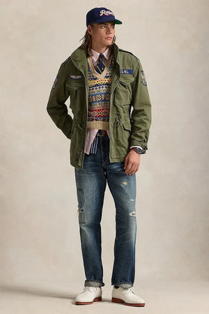 Polo Ralph Lauren Herren Baumwoll-Übergangsjacke Icnc Fld Jkt Lined Field