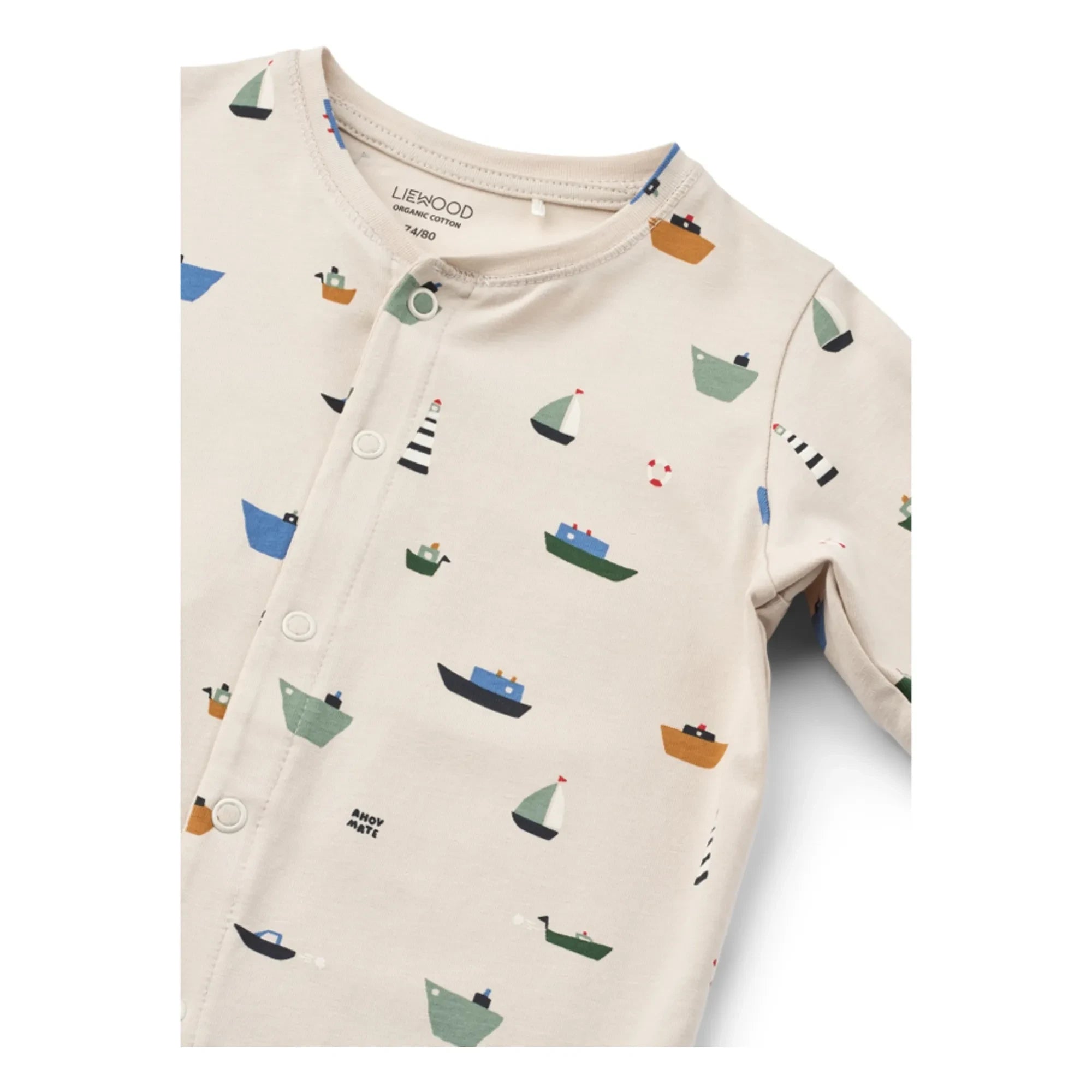 Liewood - Pyjama Birk Bateaux Bio-Baumwolle | Beige