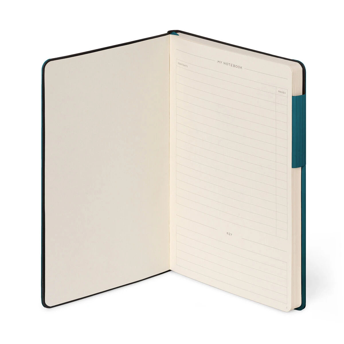 Legami - Notizbuch mit Blanko-Seiten und monochromem Softcover - Deep Teal - Mein Notizbuch