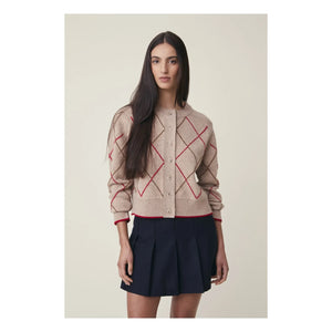 Moismont - Auguste Hırka No. 233, Merinos Yünü | Pembe