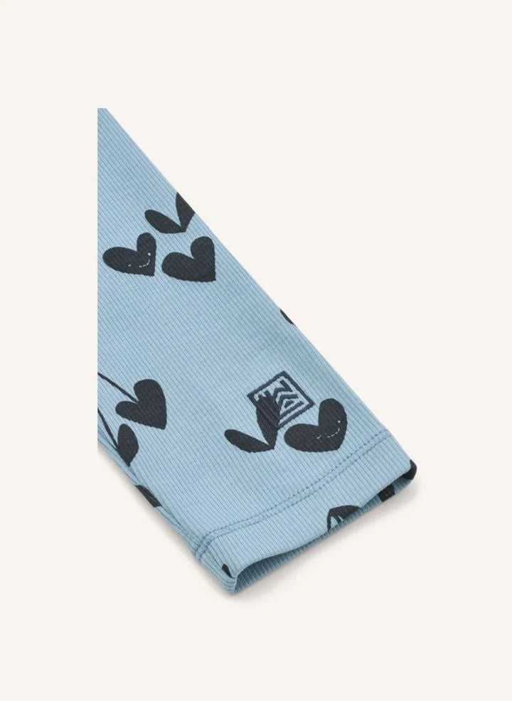 Liewood - Leggings mit Herzen aus organischer Baumwolle | Blau