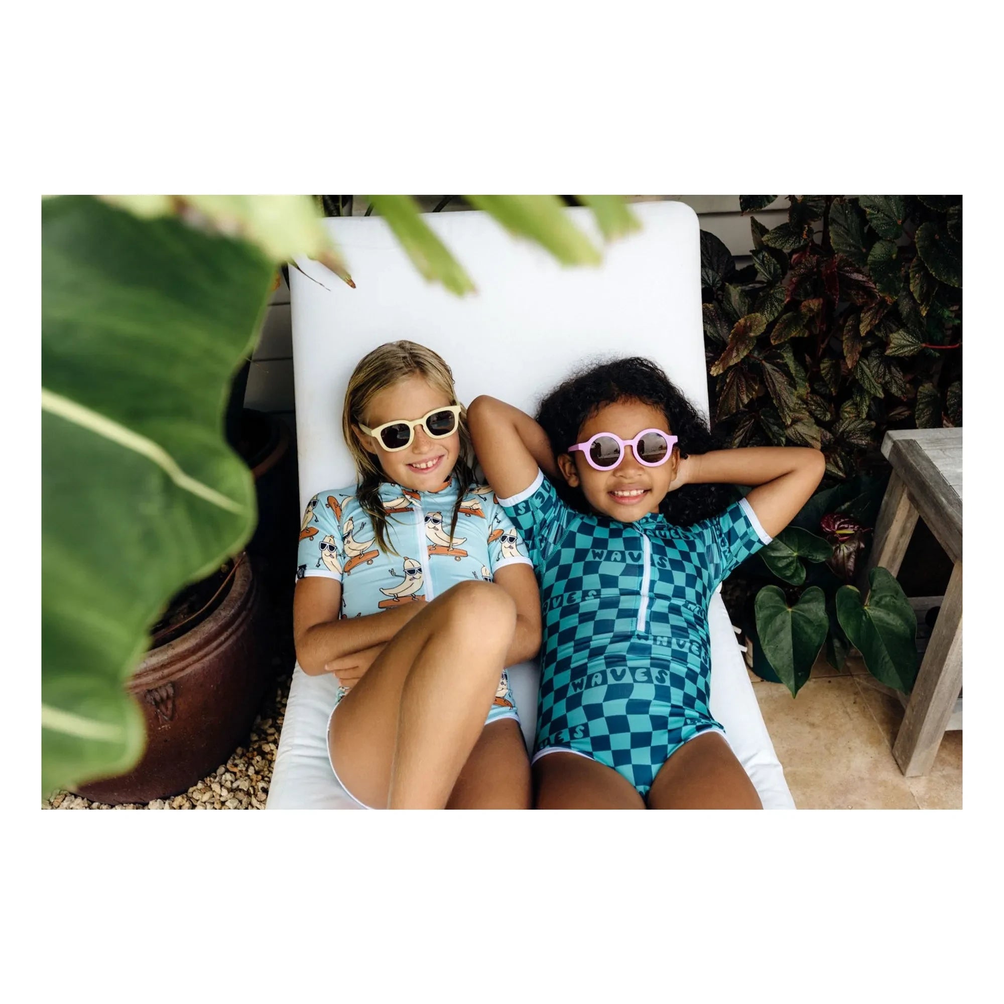 Beach & Bandits - Waves UV-Schutz-Badeanzug aus recyceltem Faserstoff | Minzgrün
