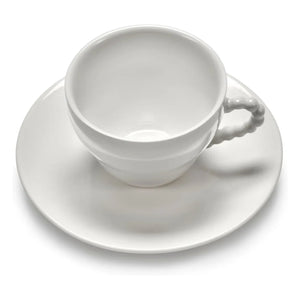 Serax - Perle Fine Tasse und Unterteller, Wouters & Hendrix - 2er-Set | Weiß