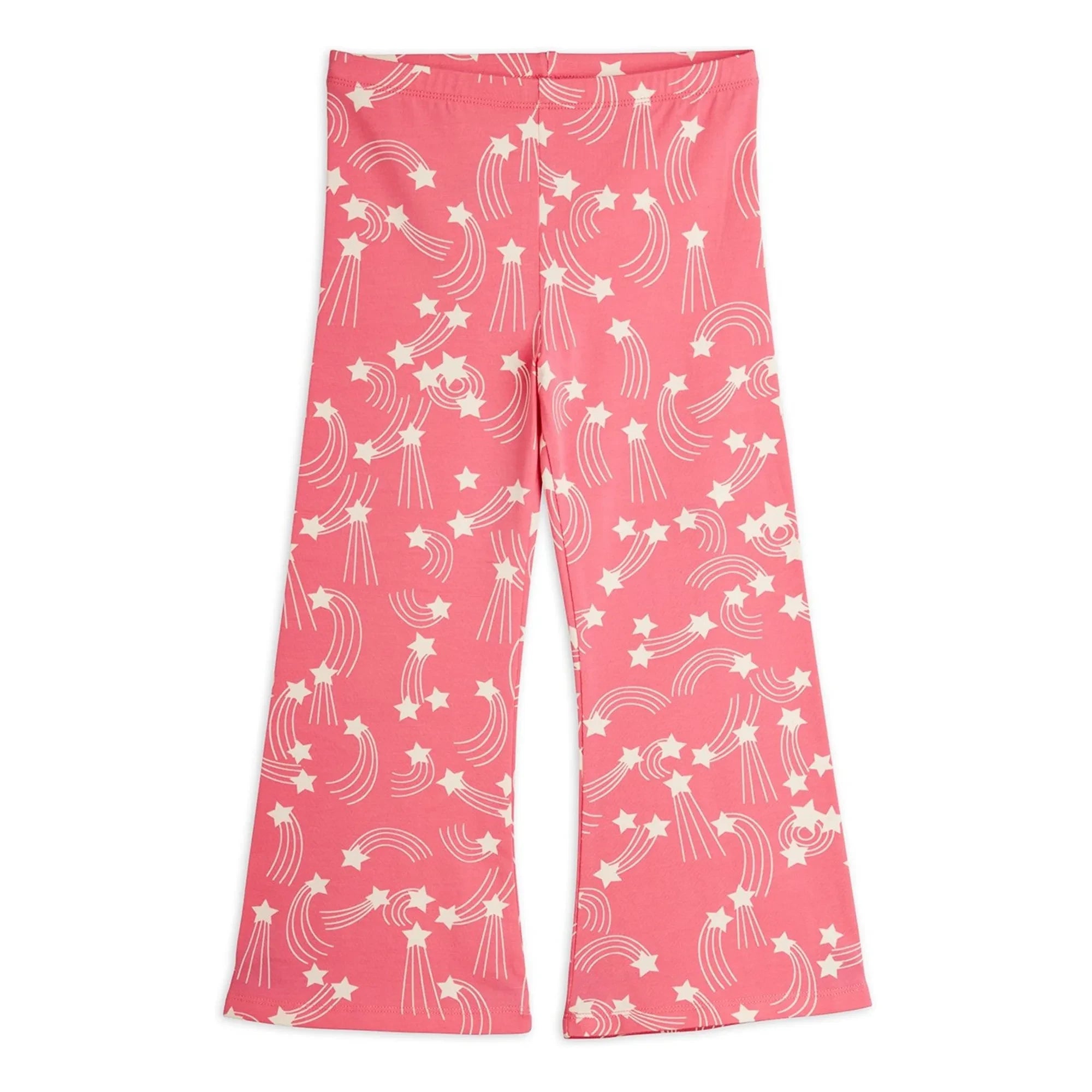 Mini Rodini – Schlaghose aus Bio-Baumwolle mit Sternenmuster | Pink
