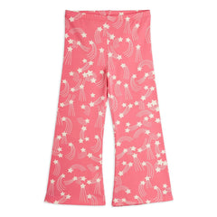 Mini Rodini – Schlaghose aus Bio-Baumwolle mit Sternenmuster | Pink