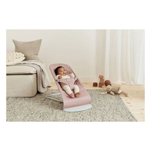 BabyBjörn - Babywippe Bliss mit gestepptem Stoff aus Baumwolle | Rosa