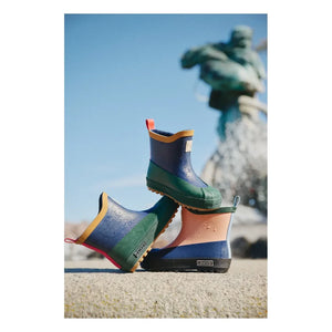 Liewood - Isaac Farbblock-Gummistiefel | Dunkelblau