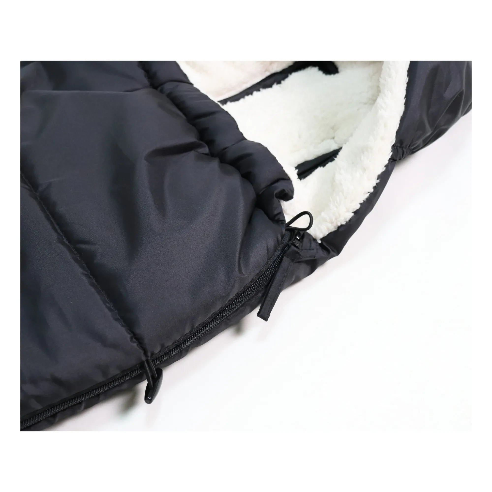 Kaiser - Sherpa Fleece Hoody 2.0 Universeller Fußsack | Schwarz