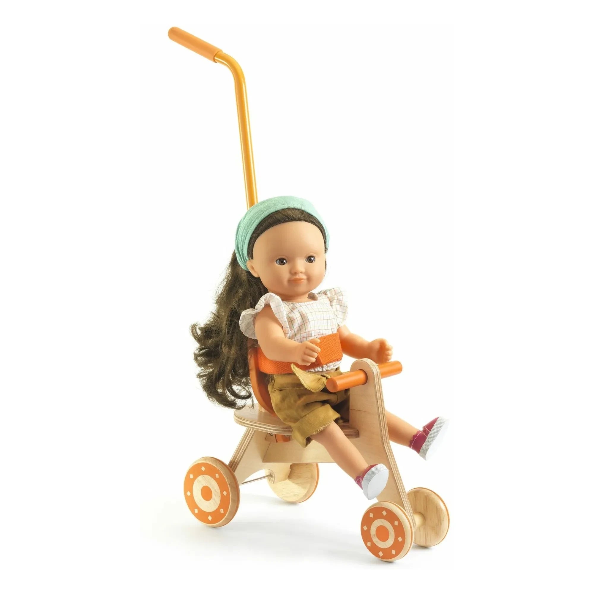 Djeco - POMEA - Dreirad für Puppen | Orange