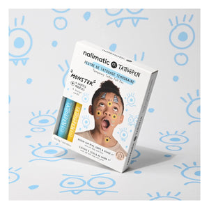 Nailmatic Kids - Tattoopen Monster Tattoo-Filzstift Duo-Set
