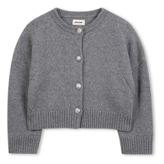 Zadig & Voltaire - Strickjacke Ailes aus Wolle | Heather Grey