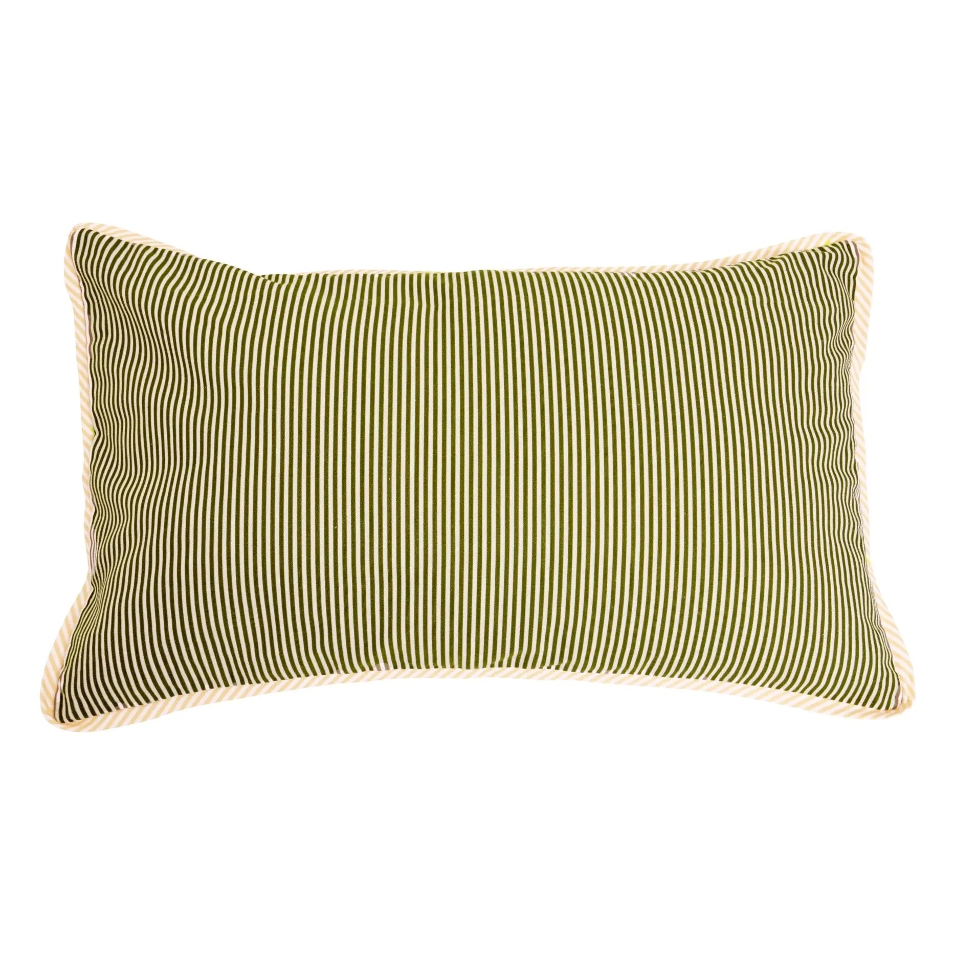 Gabrielle Paris - Kissenbezug Taormina gestreift | Khaki