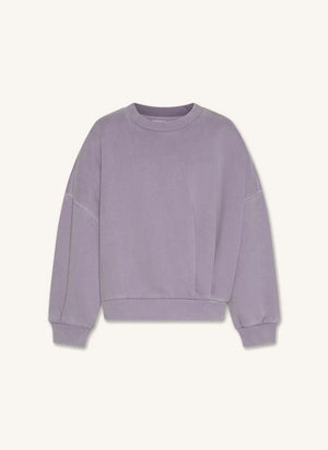 AO76 - Lila Recycelter Baumwoll-Sweatshirt