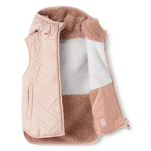 Liewood - Diana Sherpa-Style ärmellose Jacke, hergestellt aus recycelten Fasern | Hellrosa