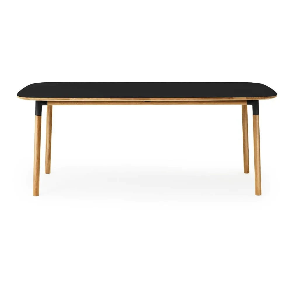 Normann Copenhagen - Form Rechteckiger Tisch 95x200 cm | Schwarz