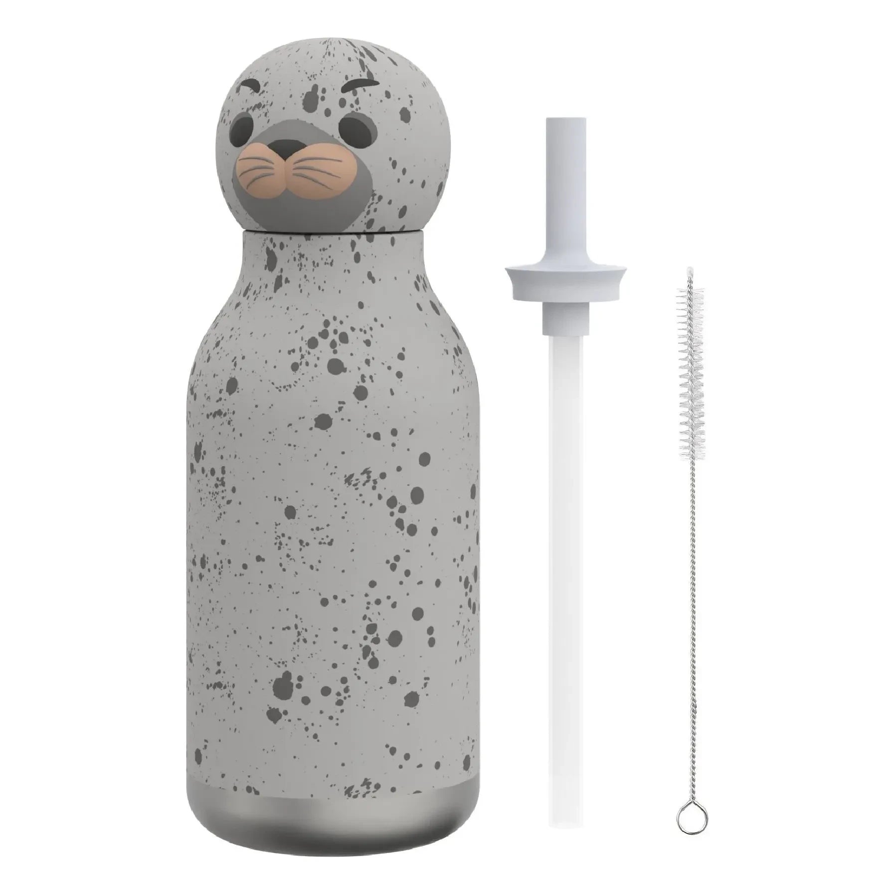 Asobu - Otarie Edelstahl-Wasserflasche | Grau