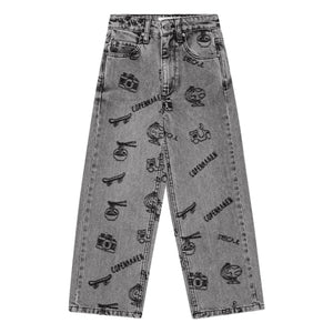 brunobruno nation - Malta Reise Bio-Baumwoll-Jeans | Grau