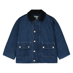Tangerine - Mavi Denim Düğmeli Ceket