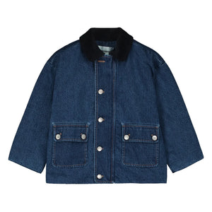 Tangerine - Mavi Denim Düğmeli Ceket