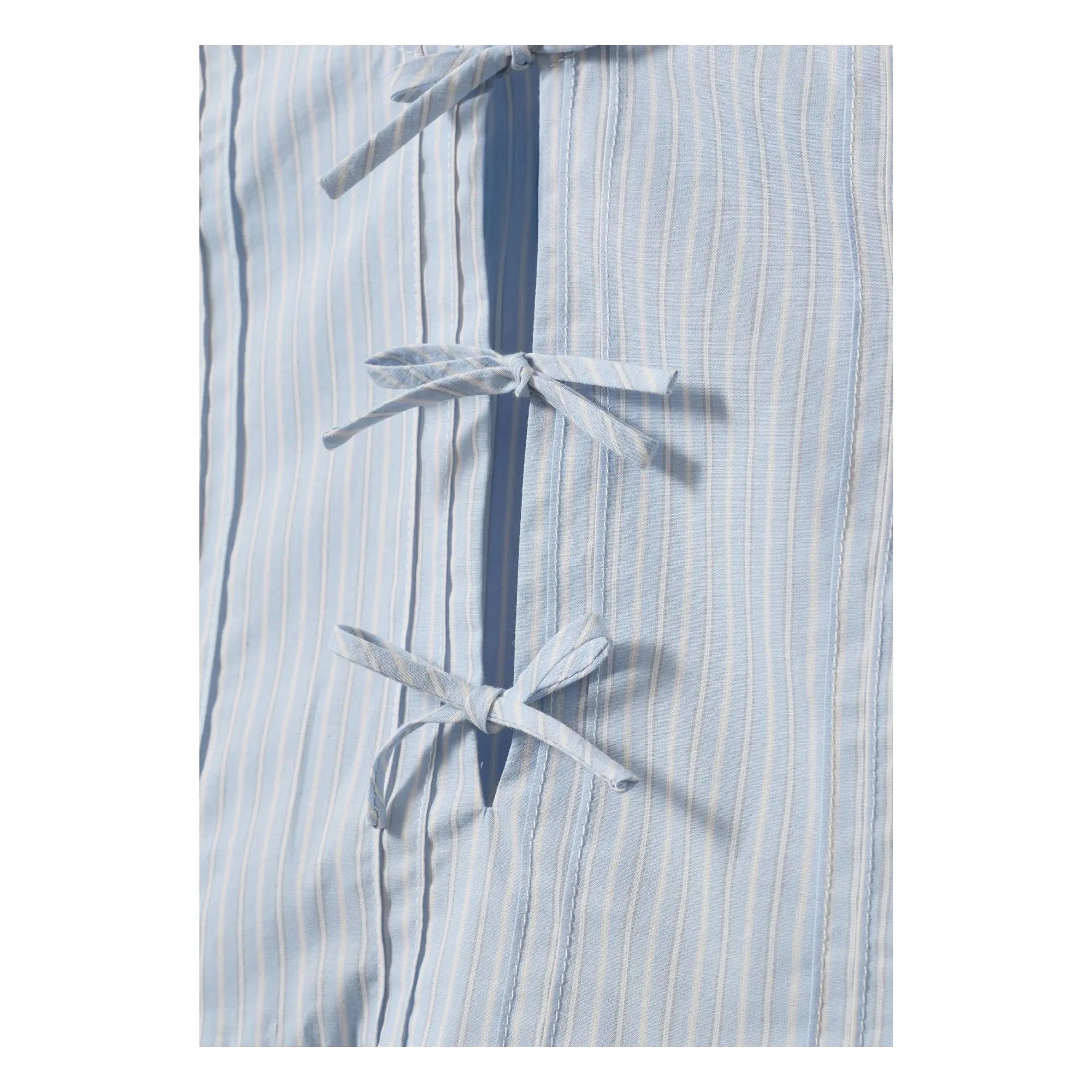 Sofie Schnoor - Gestreifte Juliette Bluse mit Volants | Hellblau