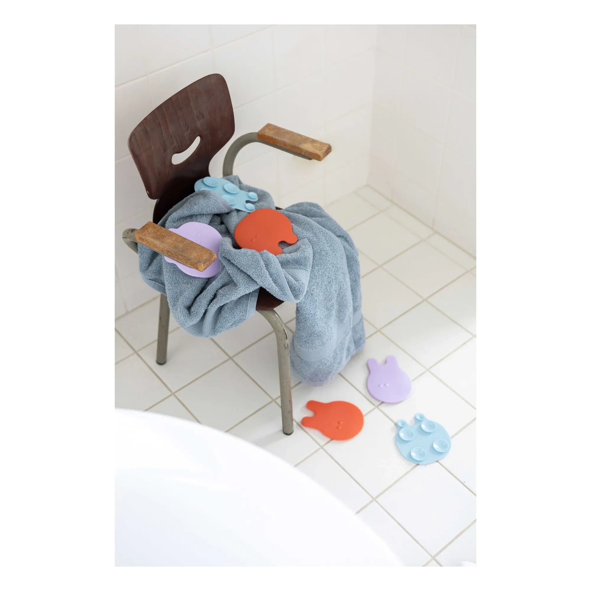 Quut - Grippi banyo paspasları - 8'li Set | Mercan