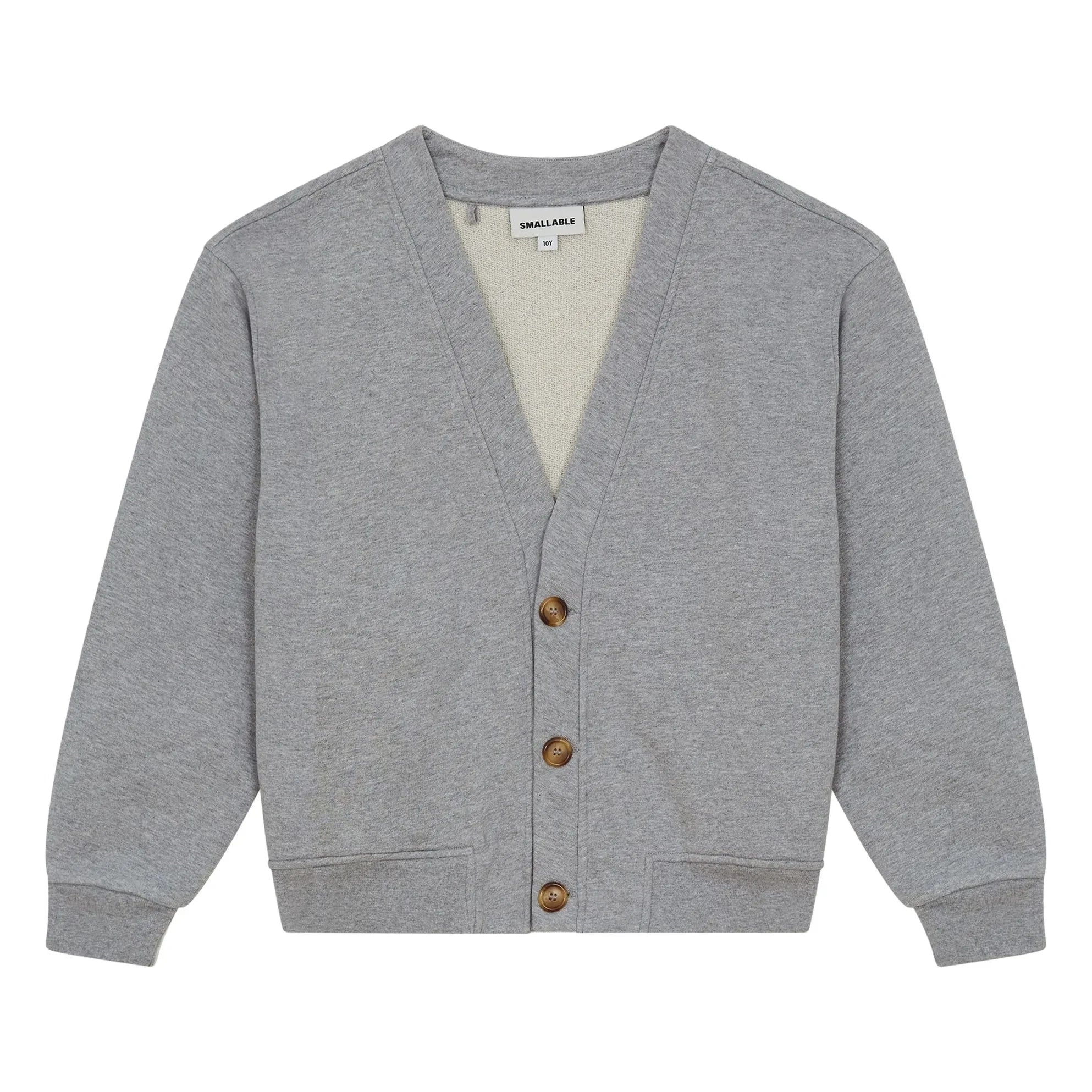 Smallable Kid - Ostmark Strickjacke aus Bio-Baumwolle | Grau meliert