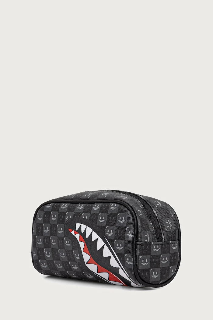 Sprayground - Graue Stiftetasche mit Haifischen in Paris 910B9316NSZ