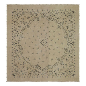 Kujten - Effy Kaschmir-Voile-Bandana | Meliert Khaki