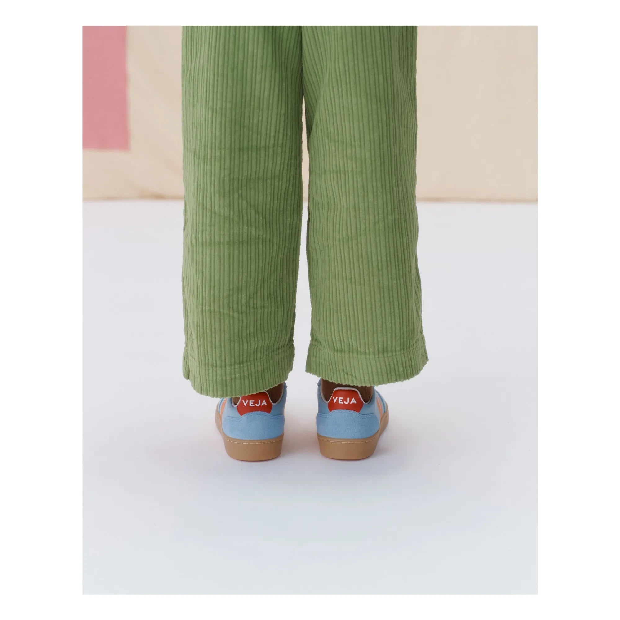 Veja - Scratch Sneakers Small V-90 Leder O.T. | Hellblau