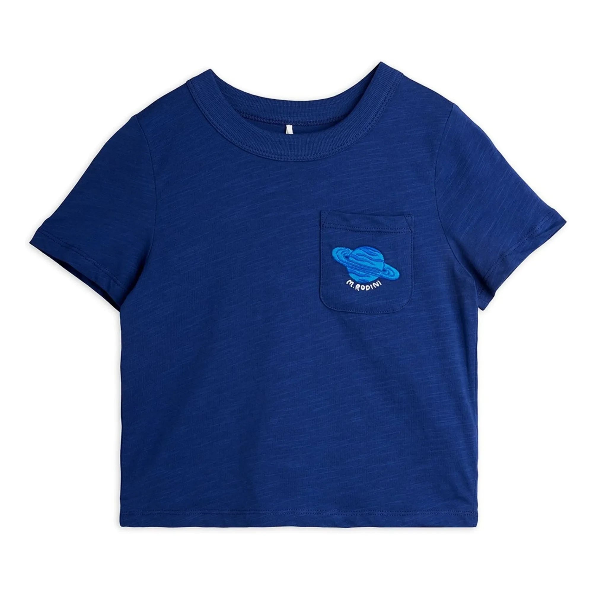 Mini Rodini - Planète Bio-Baumwoll-T-Shirt | Blau
