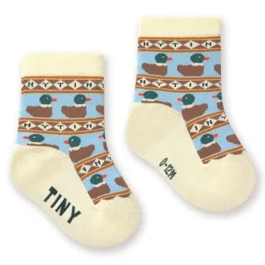 Tinycottons – Babysocken mit Entenmotiv | Gelb