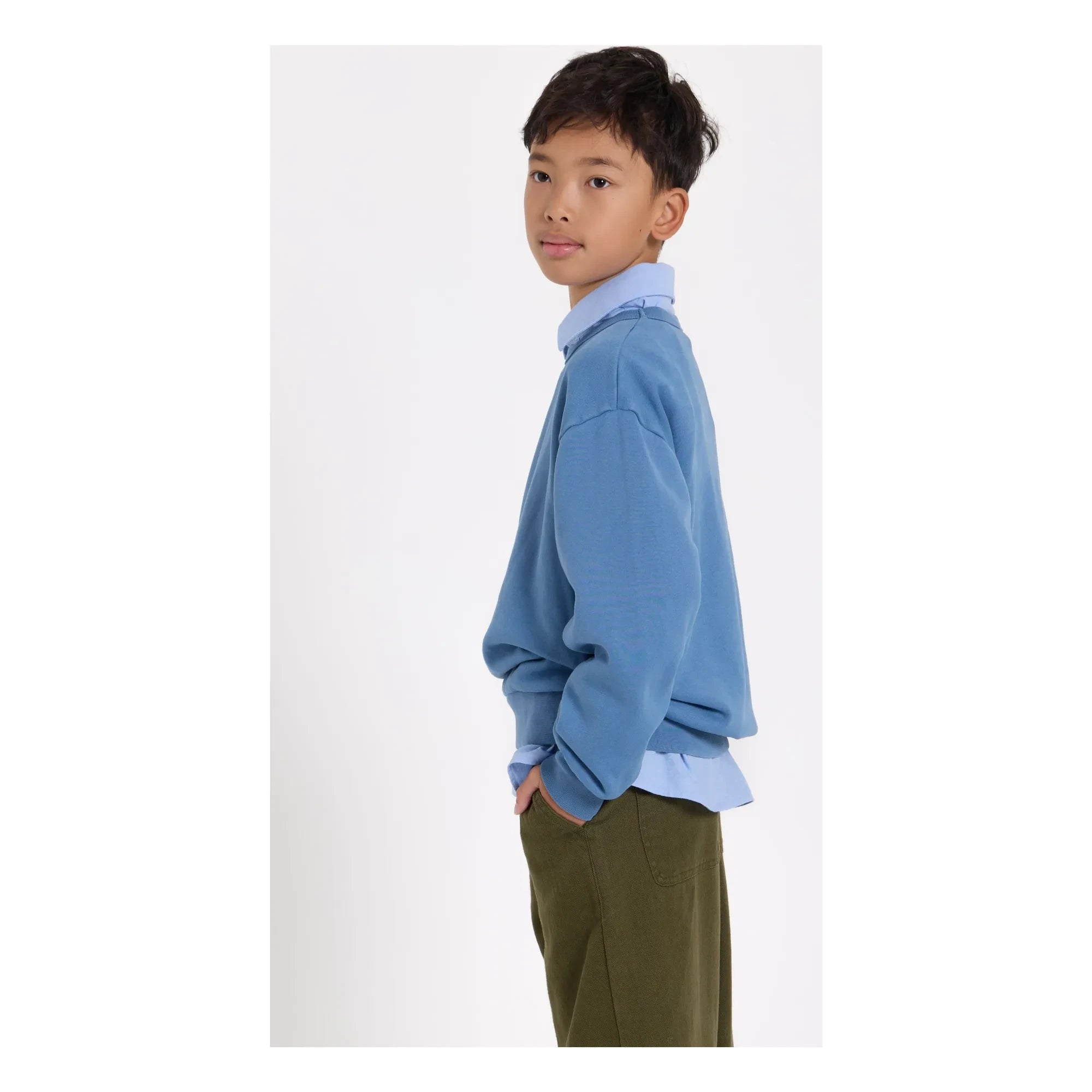 Smallable Kid - Arlo Sweatshirt aus Bio-Baumwolle | Blau