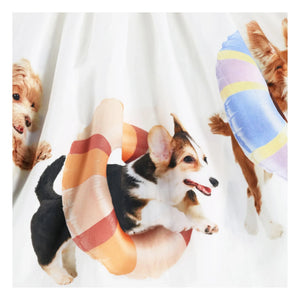 Molo - Cassandra Dogs Bio-Baumwollkleid | Weiß