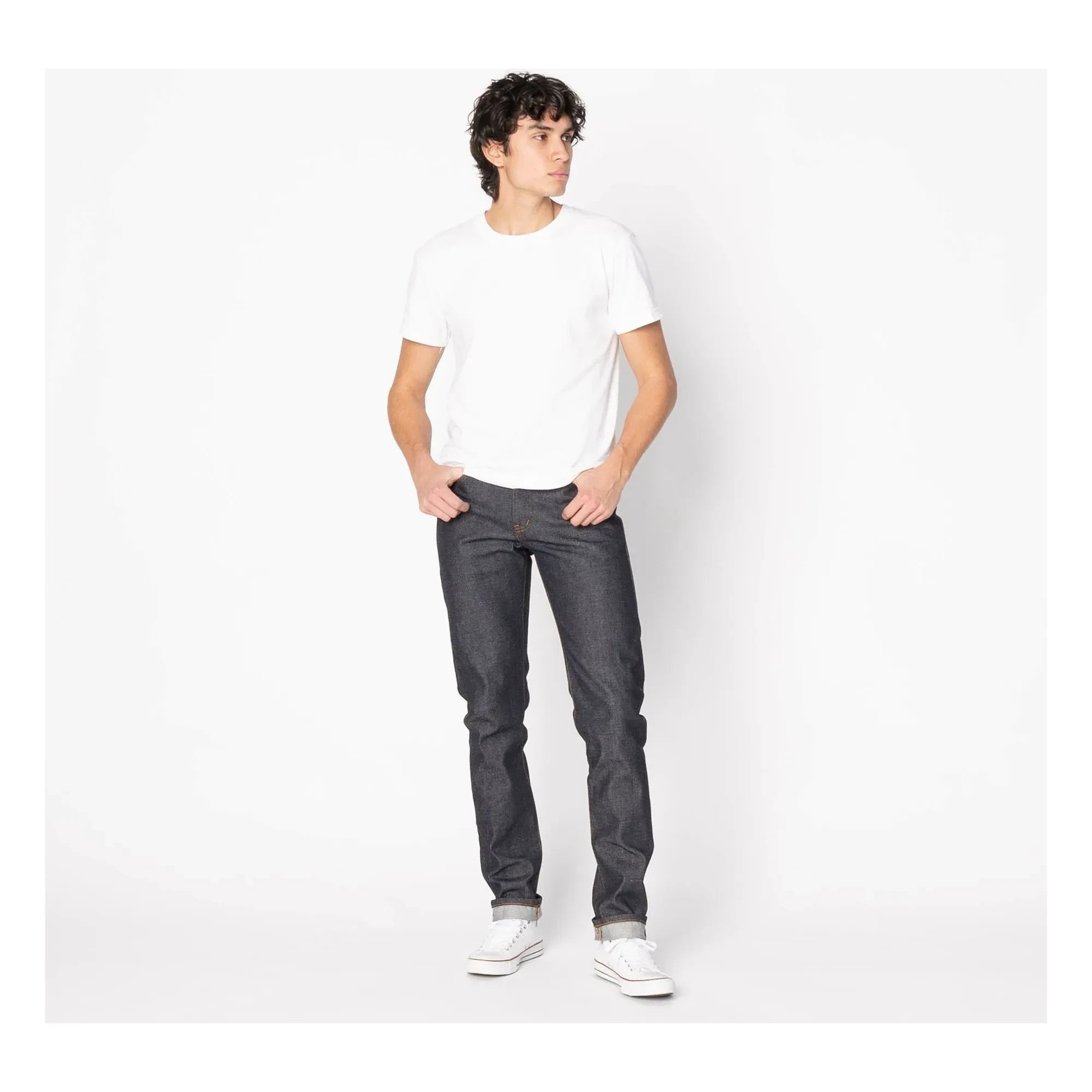 Naked & Famous - Super Guy Dia De Los Muertos Selvedge Jeans | Indigo